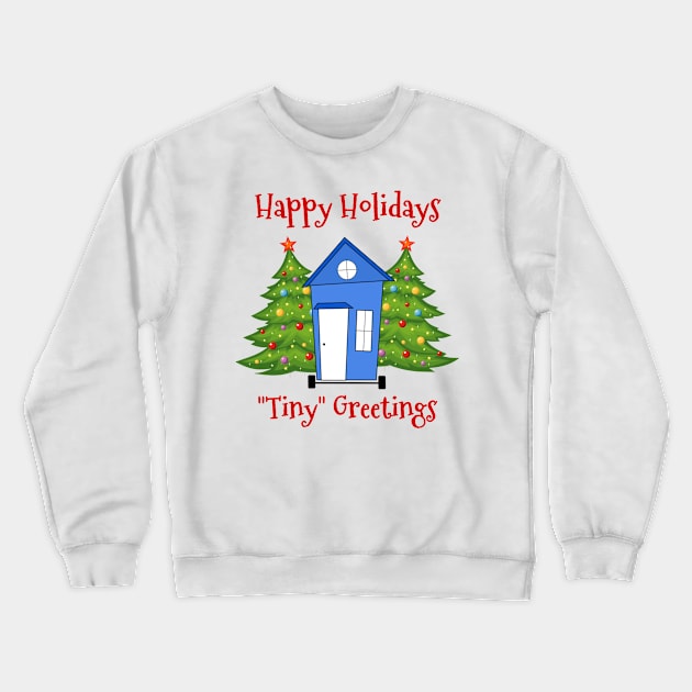 Happy Holidays "Tiny Greetings" Crewneck Sweatshirt by Love2Dance